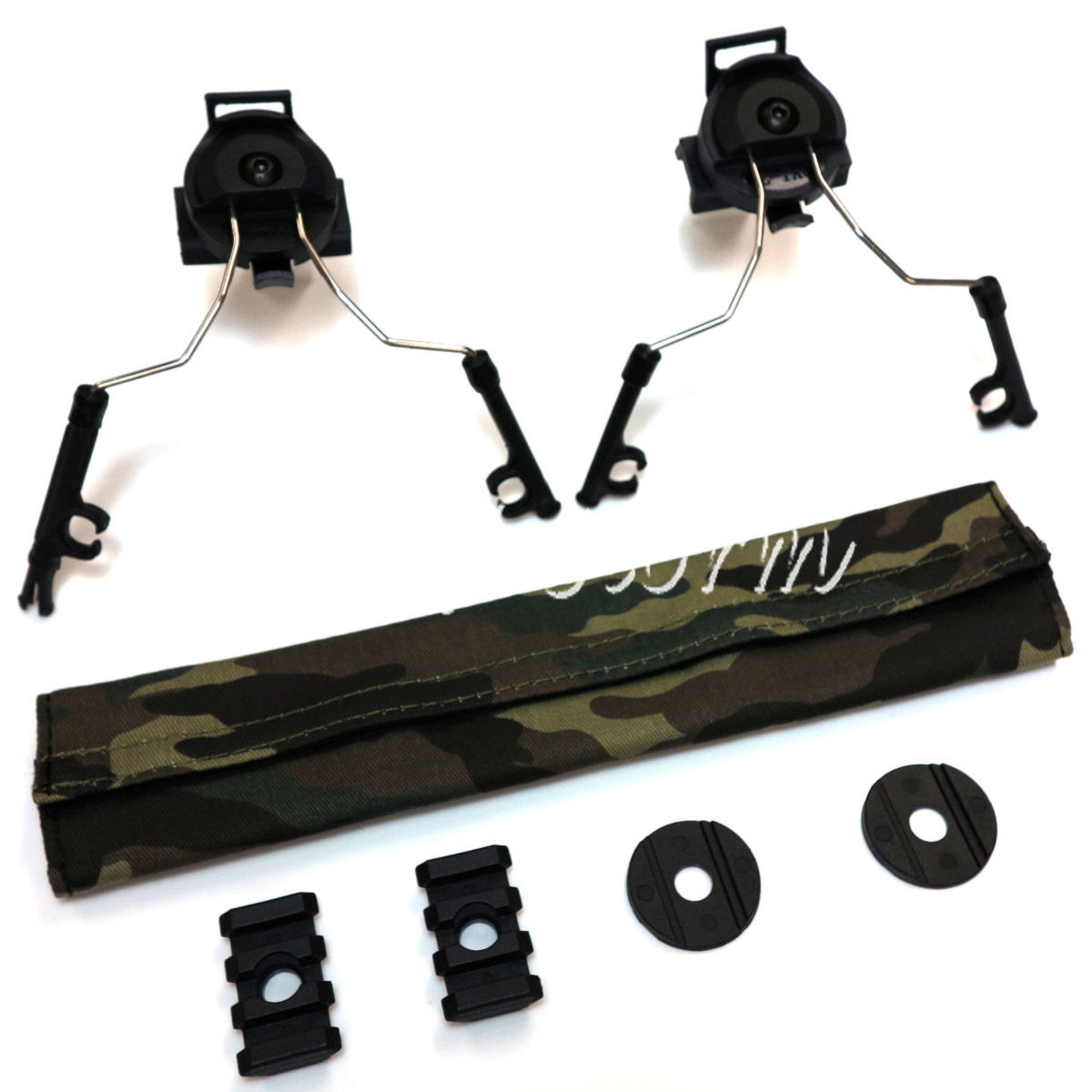 Airsoft Gear SWAT Z-Tactical Helmet Rail Adapter Set for Comtac I/II Headset Black