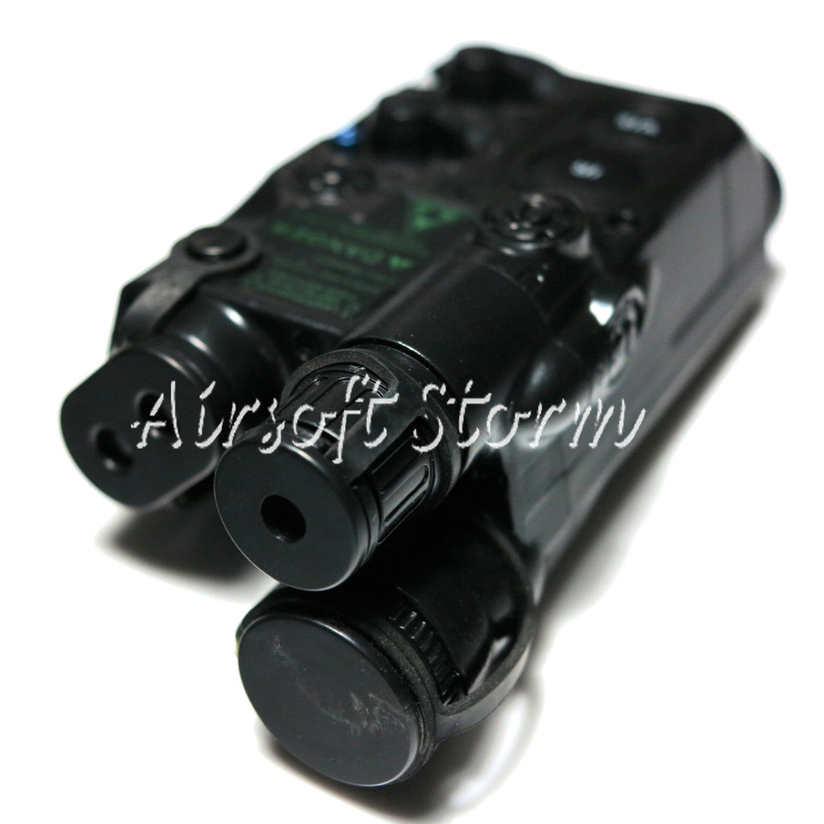 Airsoft AEG Gear Army Force AN/PEQ-16 Style Battery Case Box Black w/RIS Mount