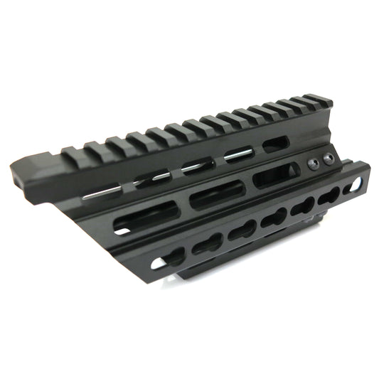 Battleaxe KeyMod Rail Handguard for CYMA, Tokyo Marui P90 Airsoft AEG (Black)