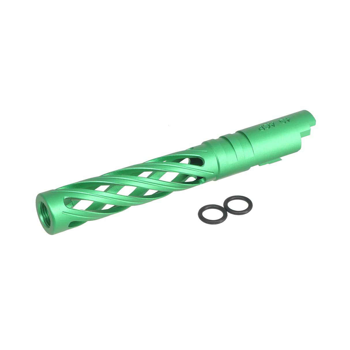 5KU Aluminum Hollow Threaded Outer Barrel for Tokyo Marui Hi-Capa 5.1 Airsoft GBB (Green)