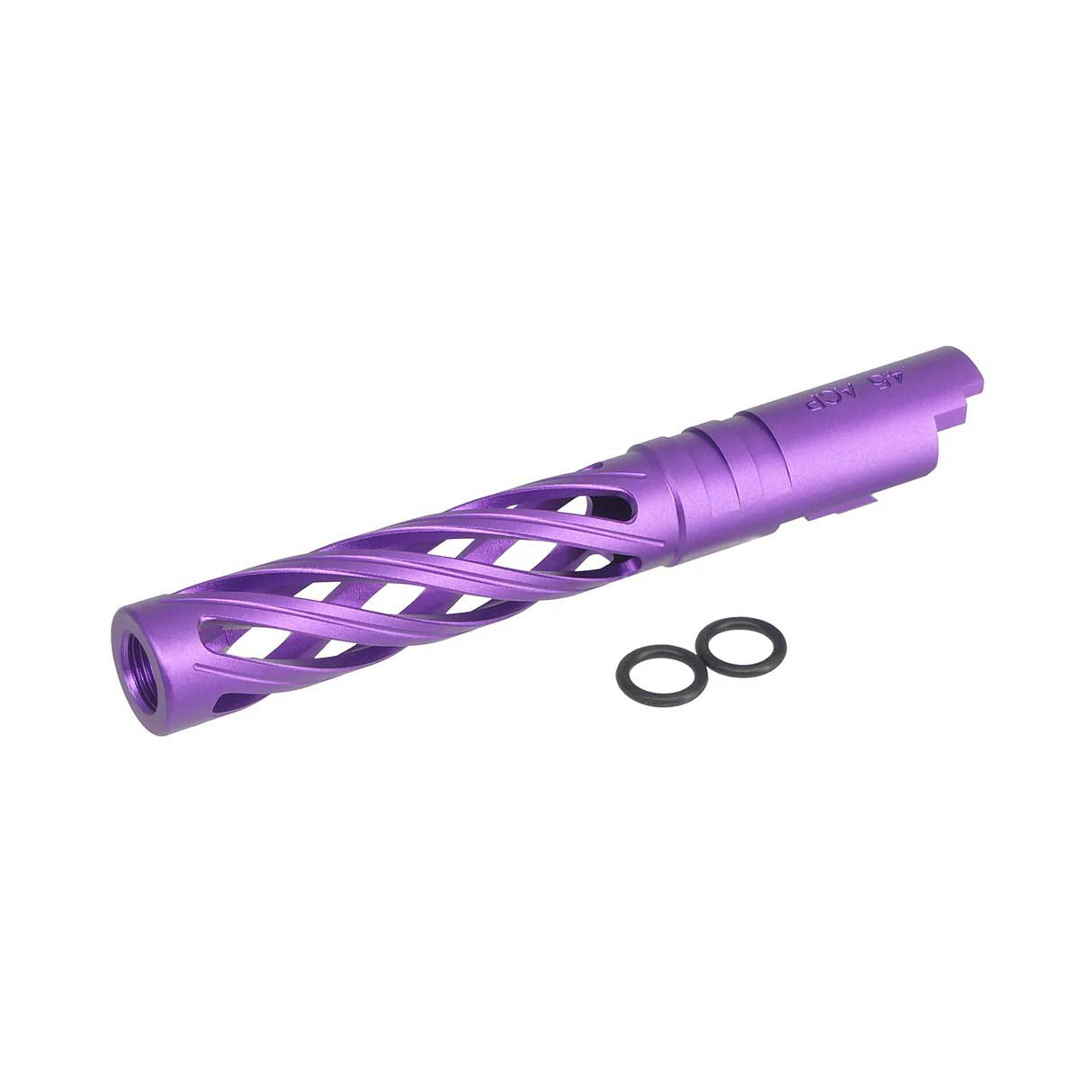 5KU Aluminum Hollow Threaded Outer Barrel for Tokyo Marui Hi-Capa 5.1 Airsoft GBB (Purple)