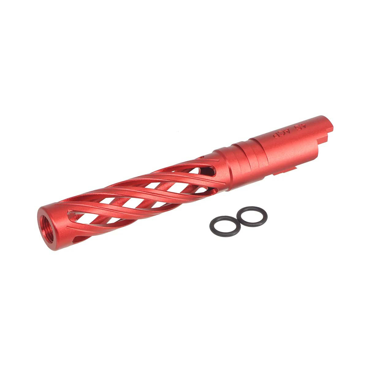 5KU Aluminum Hollow Threaded Outer Barrel for Tokyo Marui Hi-Capa 5.1 Airsoft GBB (Red)