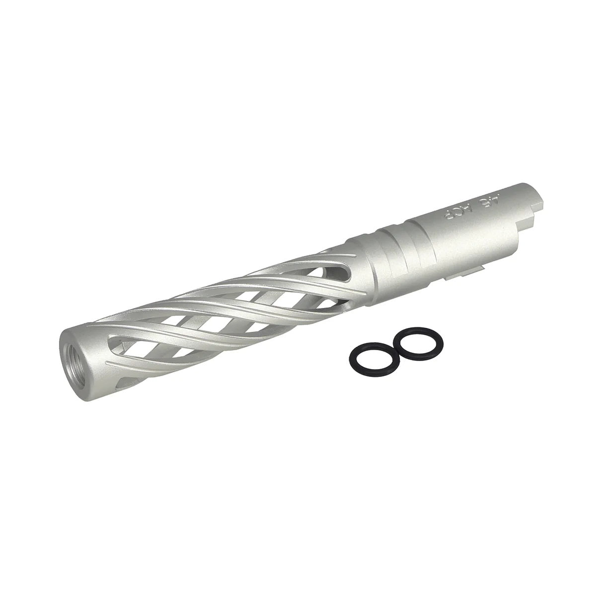 5KU Aluminum Hollow Threaded Outer Barrel for Tokyo Marui Hi-Capa 5.1 Airsoft GBB (Silver)